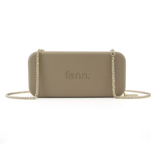 Wallets – Stone – Gold Zip – Gold Chain