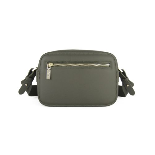 Cross Body – Army Green – Gold Zip – Army Green Strap - Image 2