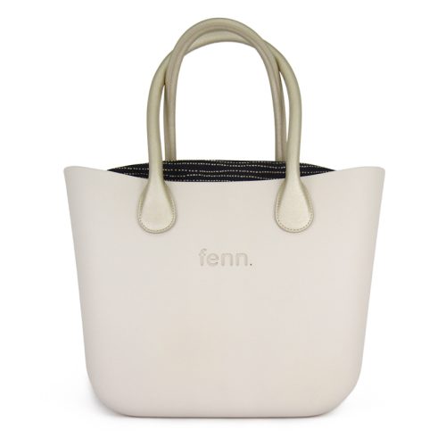 Original Collection – Champagne – Pattern 57 Inner – Gold Zip – Gold Round Microfibre Handle