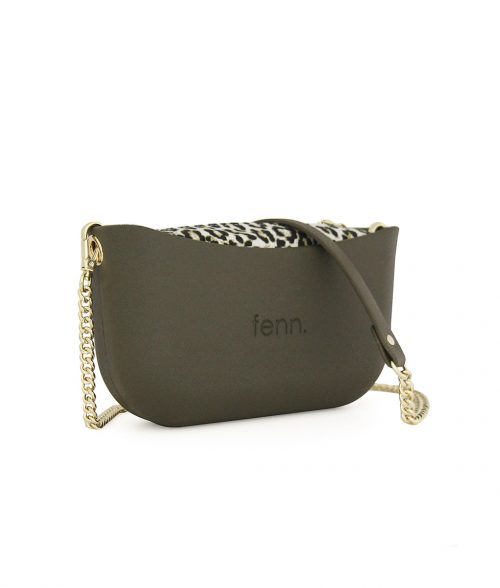 Classic Collection – Army Green – Army Green/Gold Chain Handle – Pattern 10 Inner - Image 3