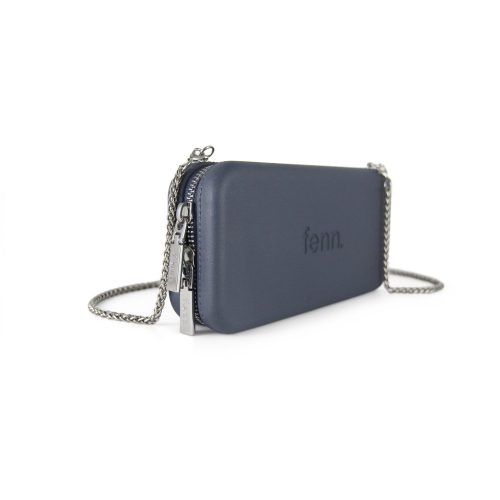 Wallets – Denim – Silver Zip – Silver Chain - Image 3