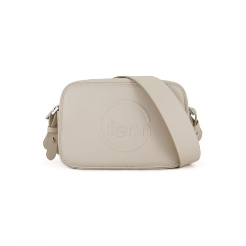 Cross Body – Off White – Silver Zip – Off White Strap - Image 3
