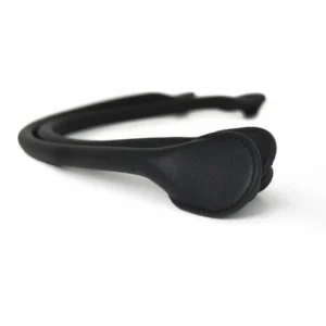 Original Collection Handles – Microfibre Round Black Criss Cross2