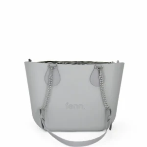 Petite – Light Grey – Grey (criss Cross) Silver Chain – P44 – Silver