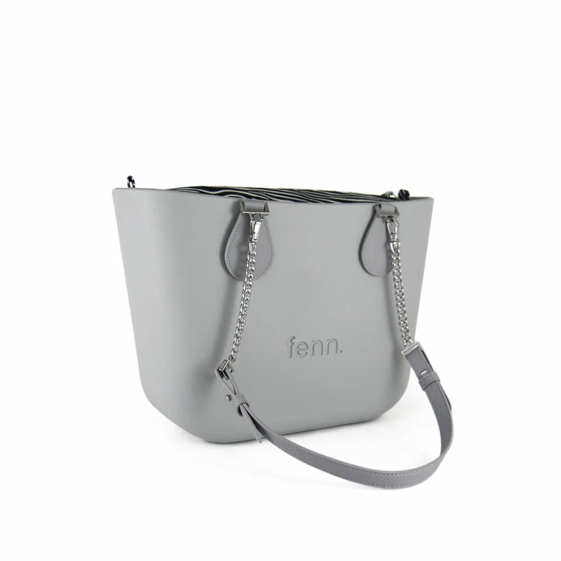 Petite – Light Grey – Grey (criss Cross) Silver Chain – P44 – Silver3