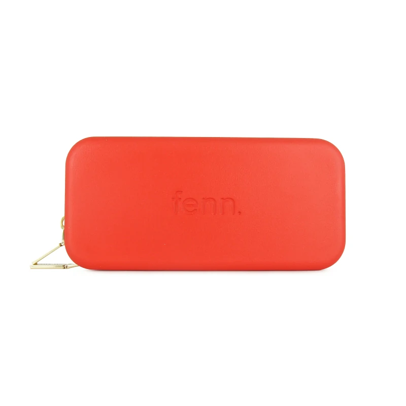 Wallets – Tangerine Red – Gold Zip2