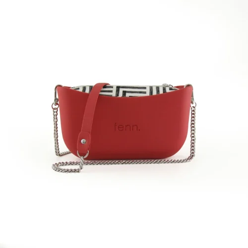 Classic Collection – Red – Silver Chain Handle – Red – Pattern 3 Inner 2